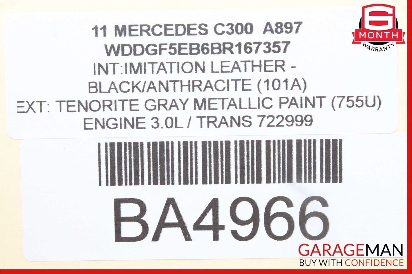 08-14 Mercedes W204 C250 C300 C350 Front Left Side Door Control Module Unit