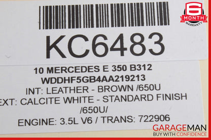 10-13 Mercedes W212 E350 Front Left Side Seatbelt Seat Belt Retractor OEM