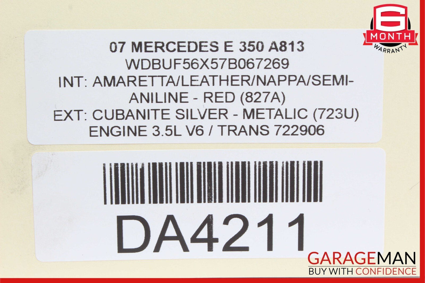 03-09 Mercedes W211 E350 E320 Rear Left Driver Side Door Lock Latch Actuator OEM