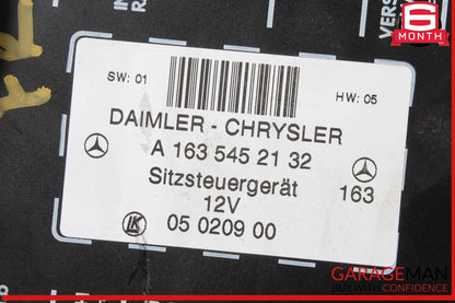 98-05 Mercedes W163 ML500 ML320 ML55 AMG Front Right / Left Seat Control Module