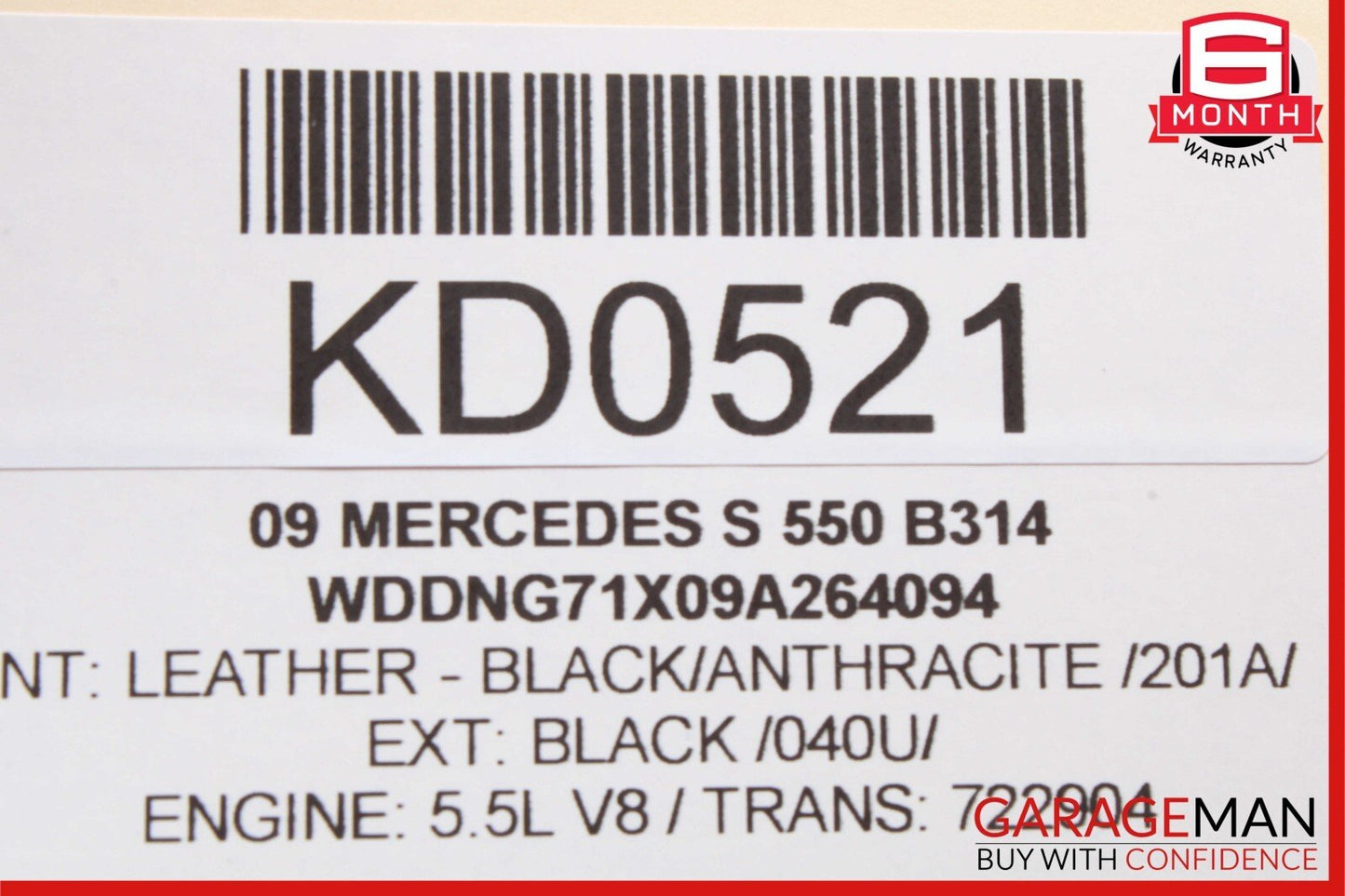 07-13 Mercedes W221 S550 S600 S63 Rear Window Glass & Shade Regulator Switch OEM