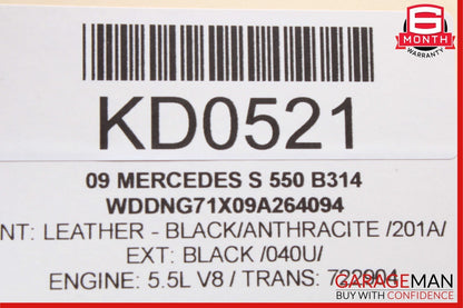 07-13 Mercedes W221 S550 S600 S63 Rear Window Glass & Shade Regulator Switch OEM