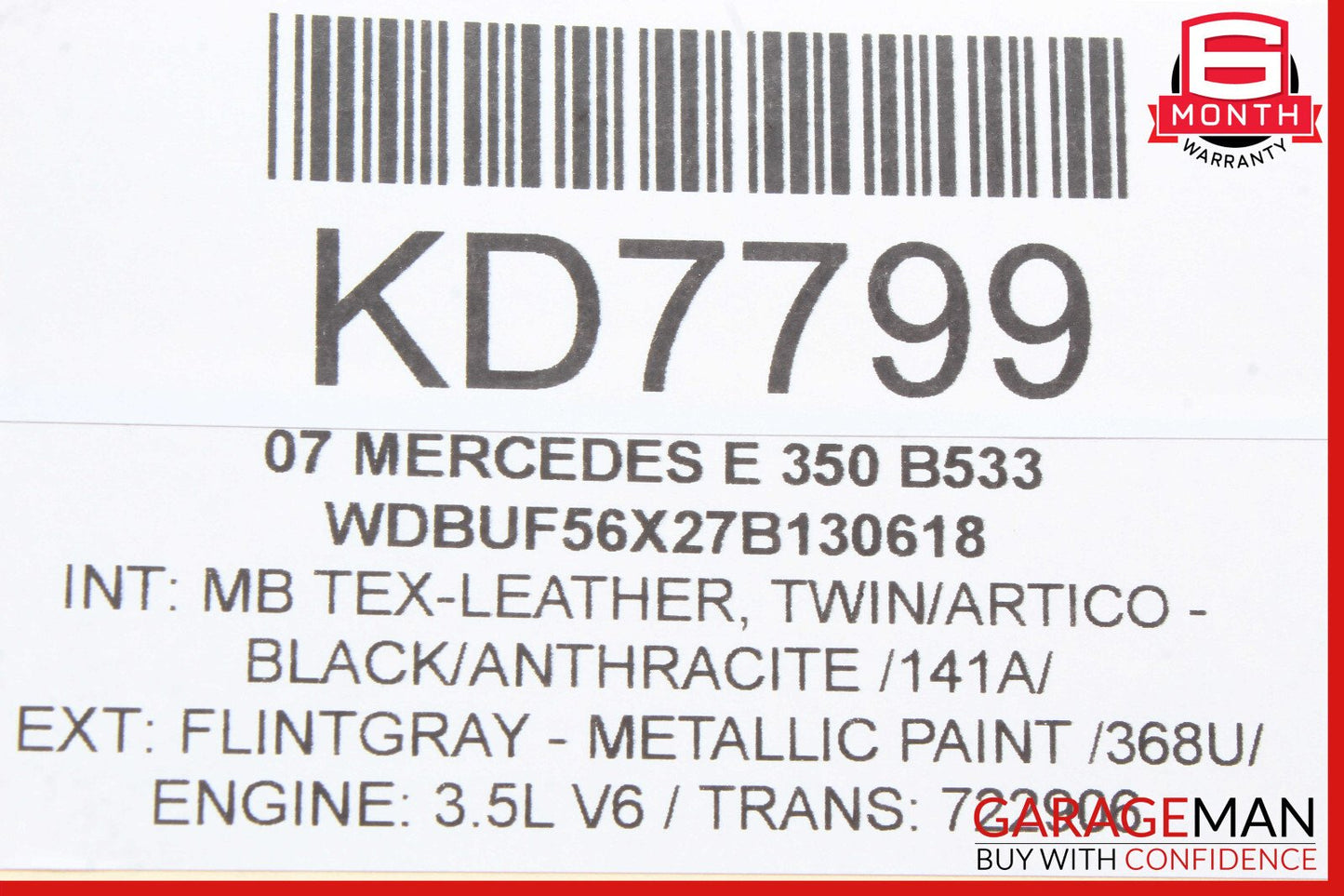 03-09 Mercedes W211 E350 E500 E550 Door Control Module Rear Right Side OEM