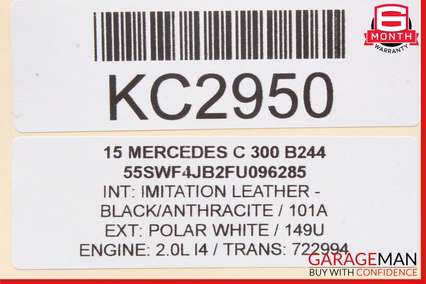 15-19 Mercedes W205 C300 GLC300 Fuse Box Distribution Box 2055402850 OEM