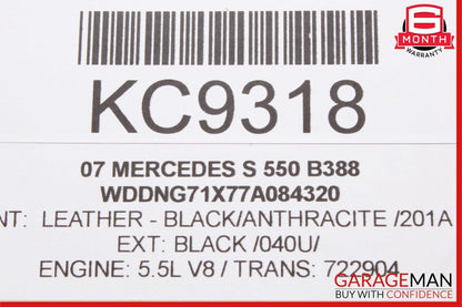 07-13 Mercedes W221 S550 S500 S63 AMG Rear Right Window Regulator Motor OEM