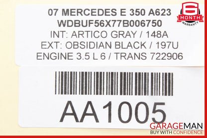 03-09 Mercedes W211 E350 E63 AMG Front Right Side Exterior Door Handle Flintgray