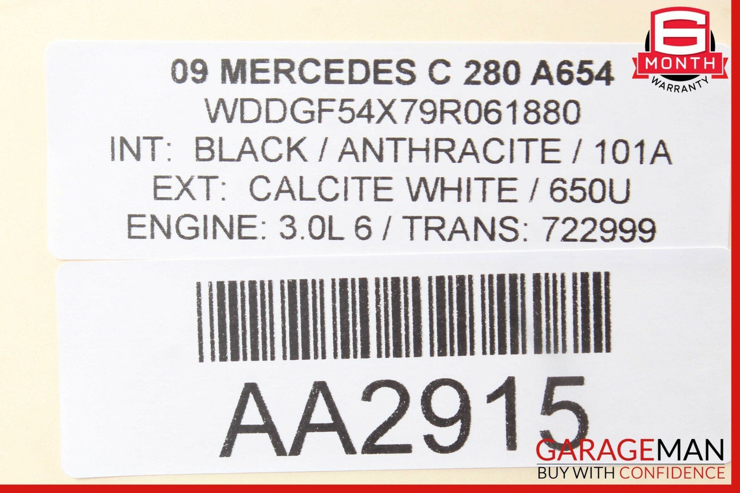 08-14 Mercedes W204 C350 Rear Right Side Door Control Module 2048702526 OEM