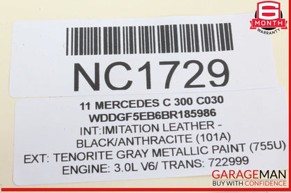 08-11 Mercedes W204 C300 C350 Instrument Speedometer Cluster 2049001505 OEM