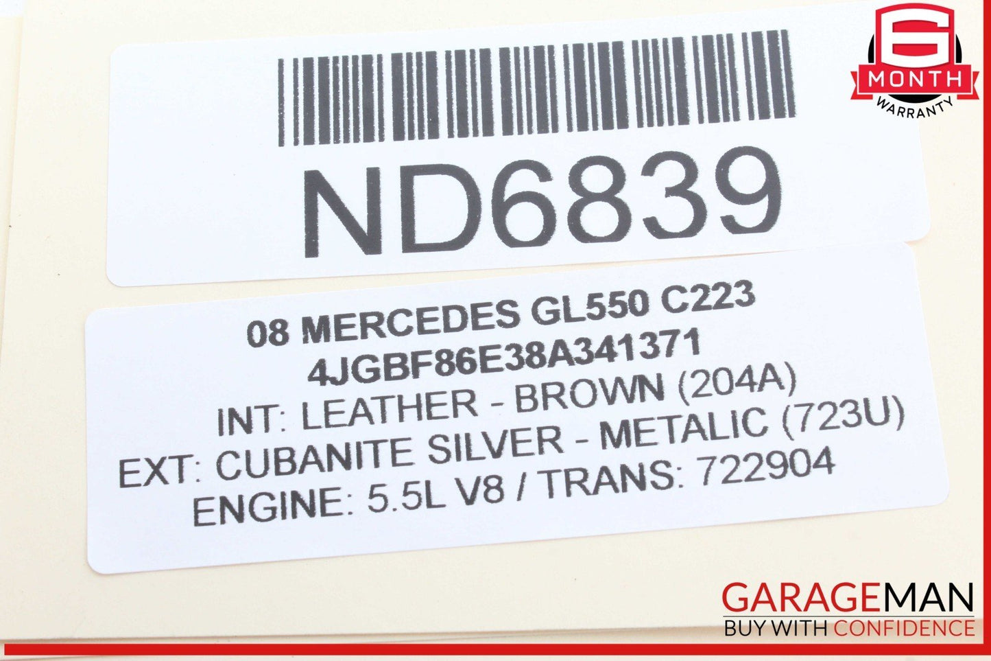 06-12 Mercedes X164 GL550 Front Left or Right Side Stabilizer Link Bar OEM