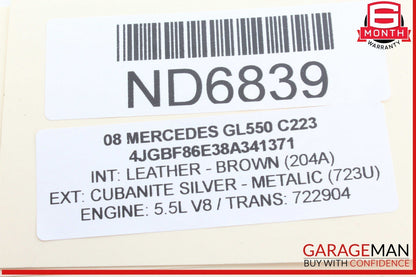 06-12 Mercedes X164 GL550 Front Left or Right Side Stabilizer Link Bar OEM