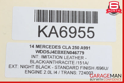 14-18 Mercedes W117 CLA250 Rear Left Driver Side Lower Control Arm OEM