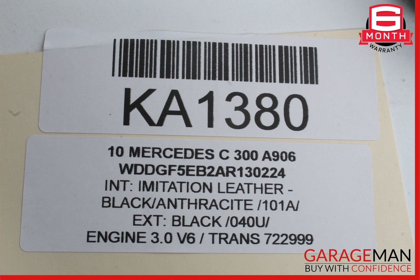 08-21 Mercedes GLA250 A220 C300 Rear Overhead Dome Light Reading Map Lamp Black