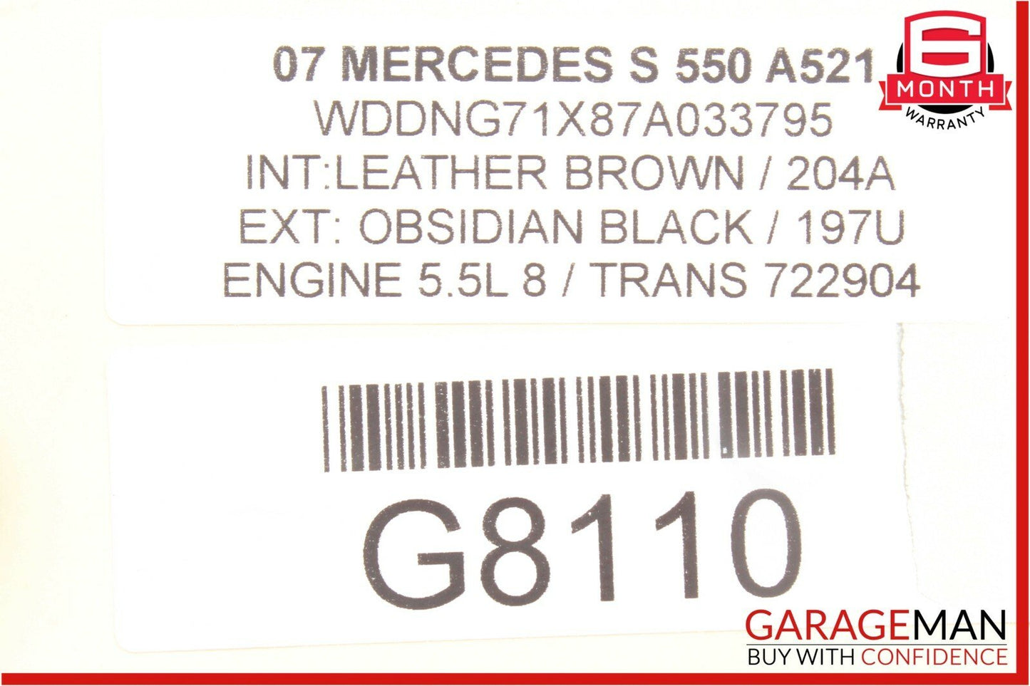 07-14 Mercedes CL550 S550 Rear Left / Right Side Upper Control Arm