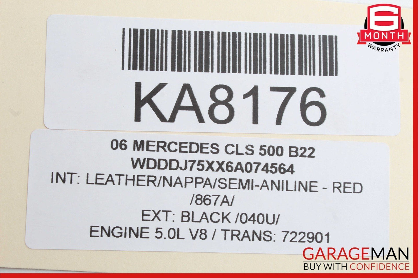 06-11 Mercedes W219 CLS500 Front Right Side Door Lock Latch Actuator Keyless Go