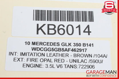 10-15 Mercedes X204 GLK350 Front Left Side Exterior Door Handle OEM