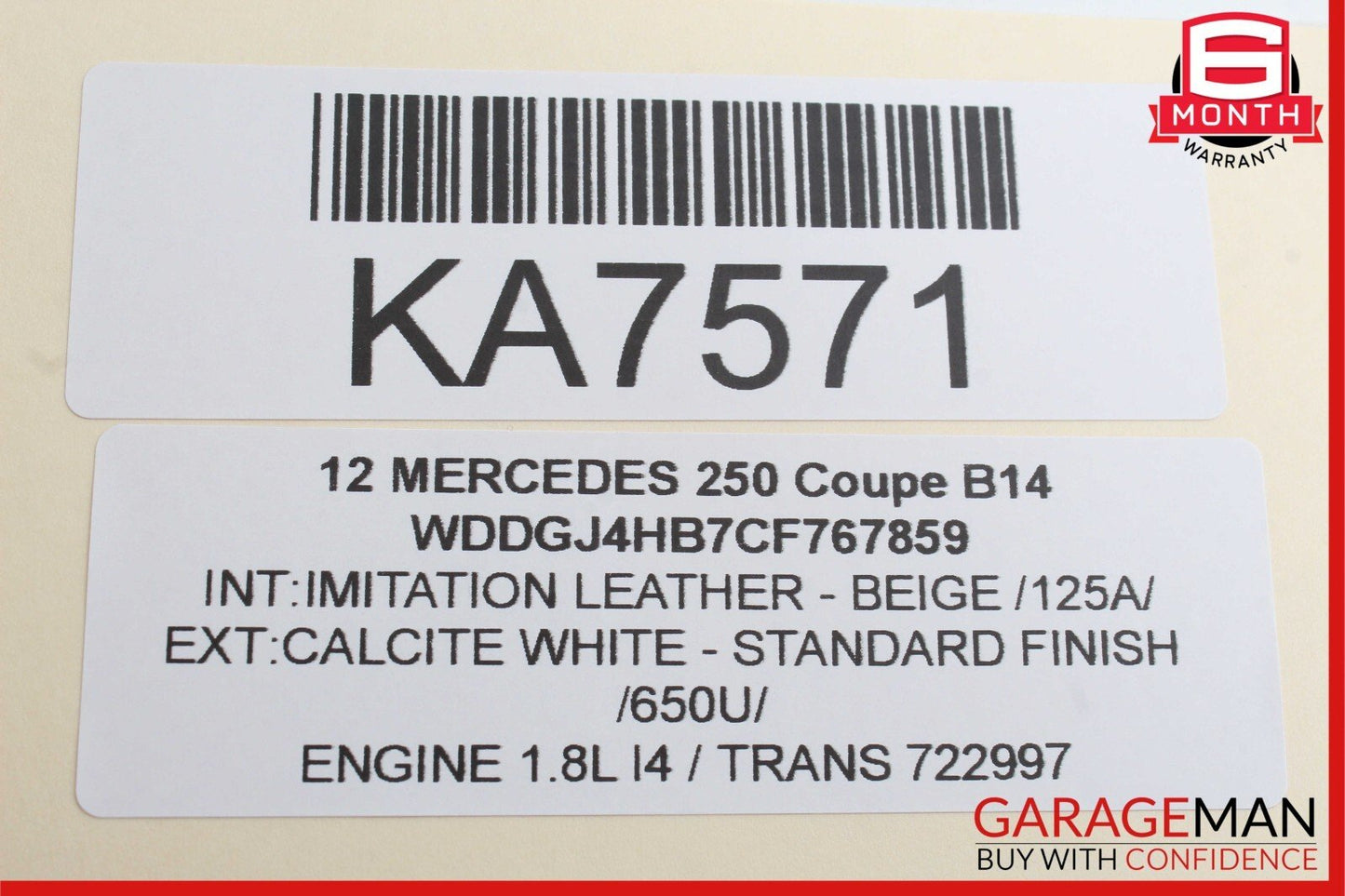 08-18 Mercedes W204 C300 E350 Front Left Side Seat Control Module Unit