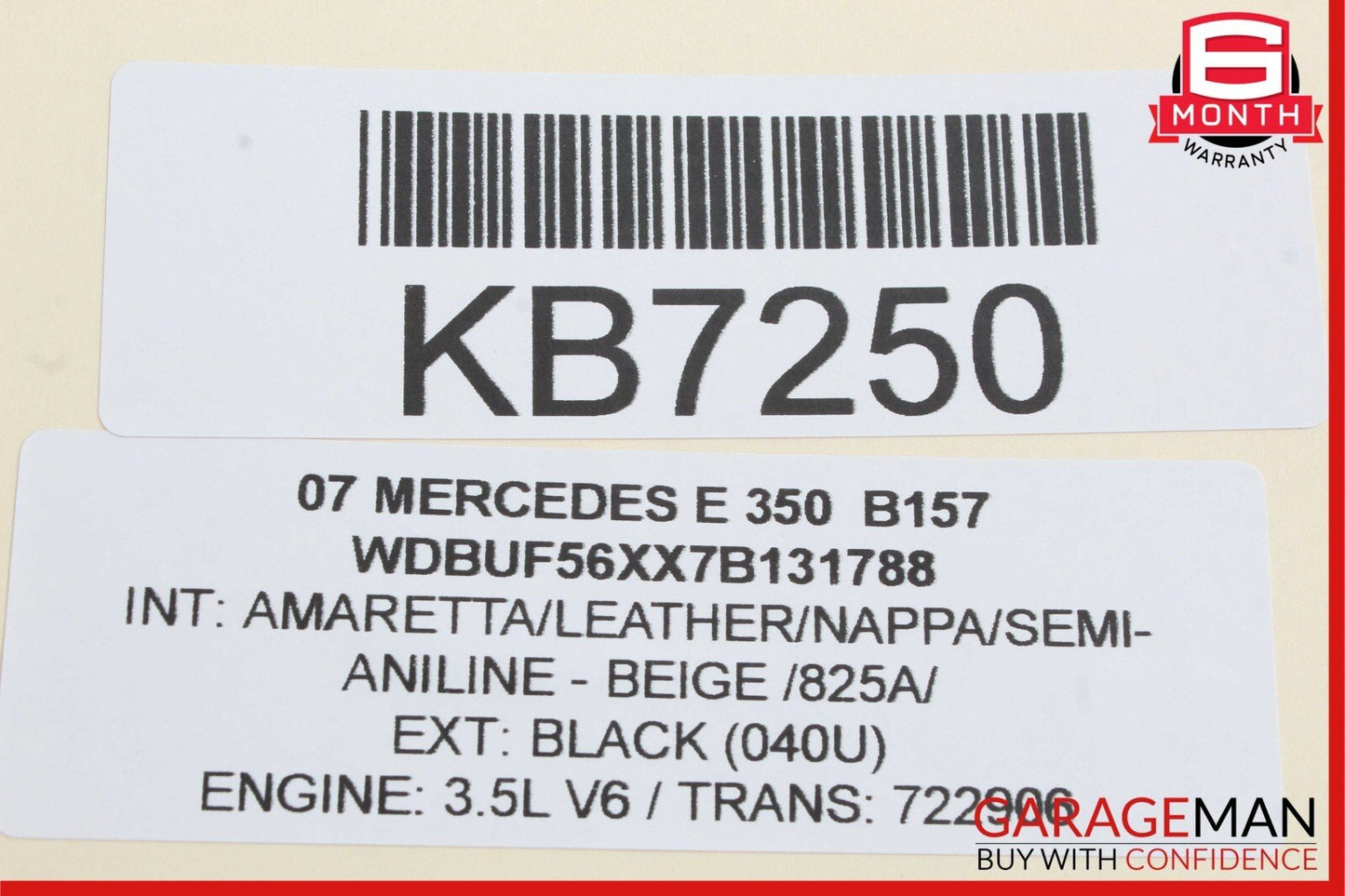 07-09 Mercedes W211 E350 E550 Front Left Driver Side Mirror Door Rear View OEM