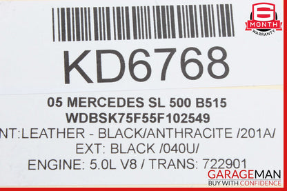 03-12 Mercedes R230 SL500 SL550 Right Trunk Lock Frame Cylinder 2307901471 OEM