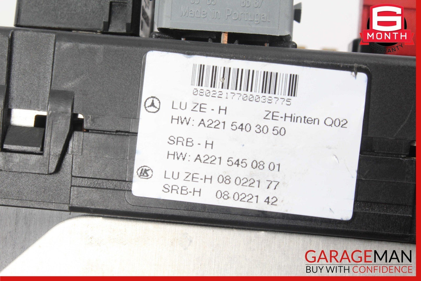 07-09 Mercedes W221 S550 S63 AMG CL550 Rear Trunk Fuse Relay Junction Box OEM