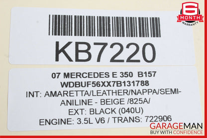 03-09 Mercedes W211 E350 E550 Rear Right Side Door Controller Module Unit