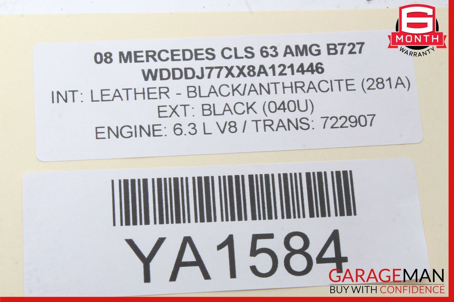 06-08 Mercedes W219 CLS63 AMG CLS550 Front Right Side Mirror Door Rear View OEM