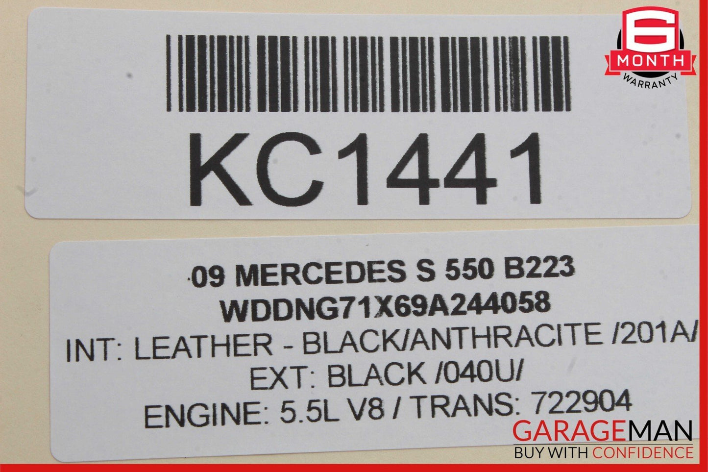 07-13 Mercedes W221 S550 Rear Left Side Keyless Go Door Lock Latch Actuator OEM