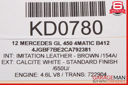 06-19 Mercedes X164 GL450 R350 ML350 Rear Glass Windshield Wiper Motor Unit OEM