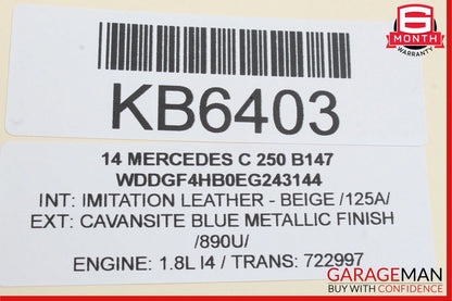 12-14 Mercedes W204 C250 C300 AC A/C Heater Climate Control Unit Beige OEM