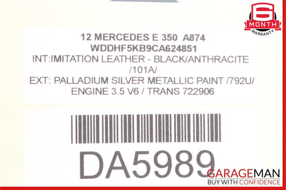 08-20 Mercedes W212 E350 CLS400 Front Right Passenger Side Seat Control Module