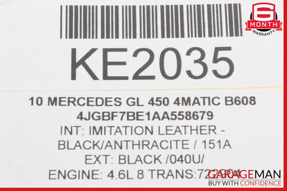 06-12 Mercedes GL450 ML450 Front Left Sun Visor Sunvisor Shade Assembly Grey