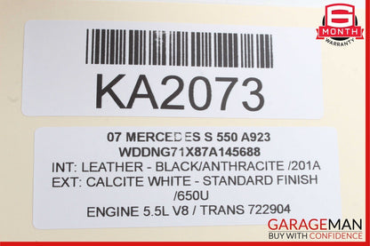 07-14 Mercedes W221 S550 CL550 Dashboard Dash Control Switch Panel OEM