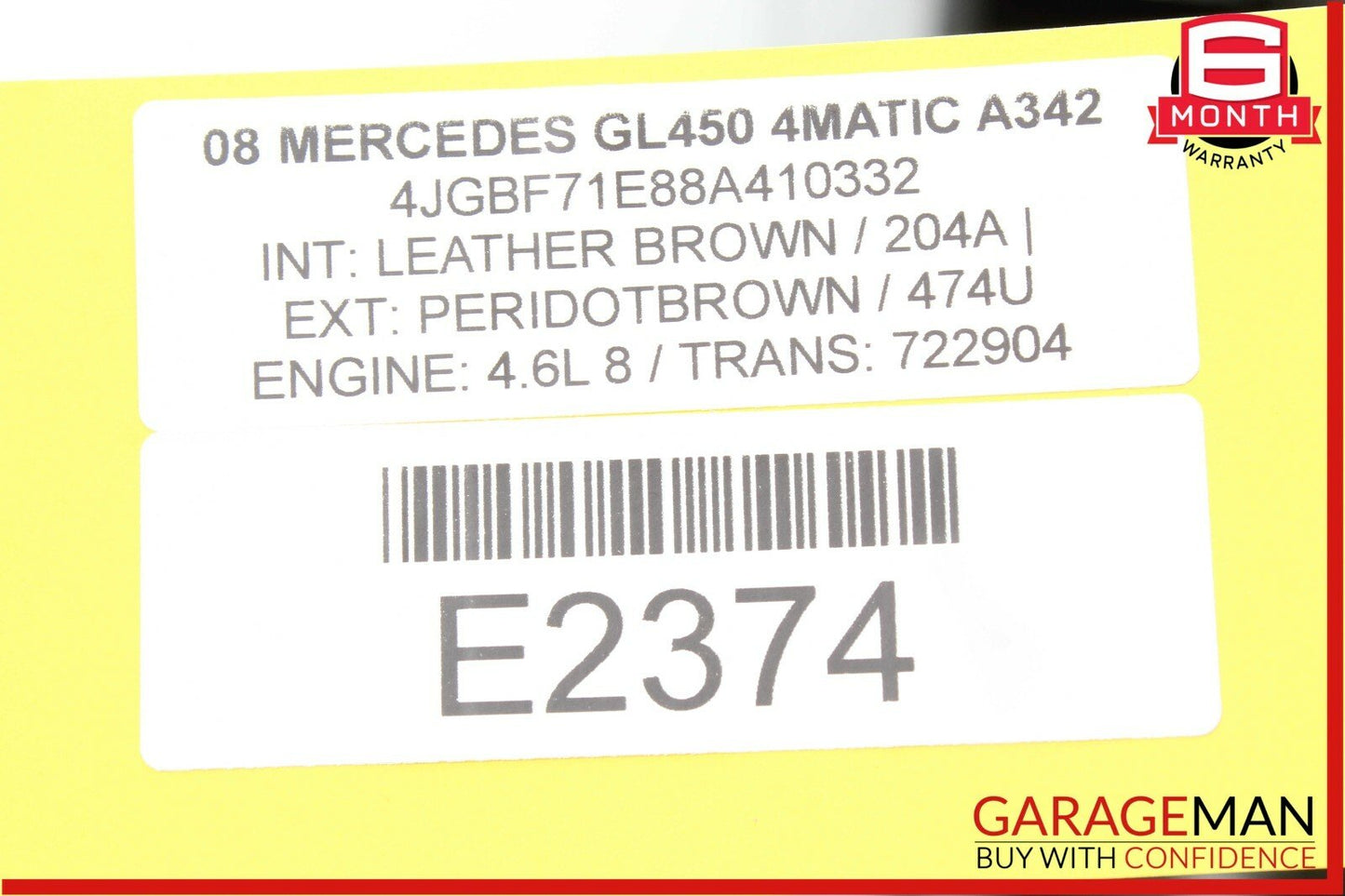 03-11 Mercedes X164 GL450 E350 Seat Control Module Front Left 2118704085 OEM