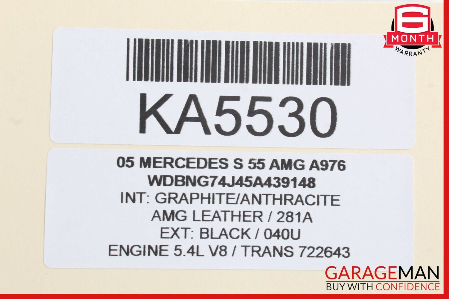 Mercedes W220 S55 CL55 AMG Rear Hydraulic Suspension Valve Block OEM