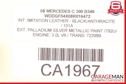 08-11 Mercedes W204 C300 AC A/C Climate Control Switch Module 2048300290 OEM