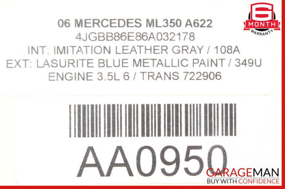 06-12 Mercedes W251 ML450 GL450 Front Right Passenger Side Door Control Module