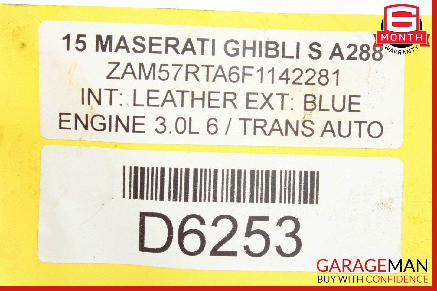 14-17 Maserati Ghibli Left Driver Side Air Intake Filter Cleaner Box Assembly