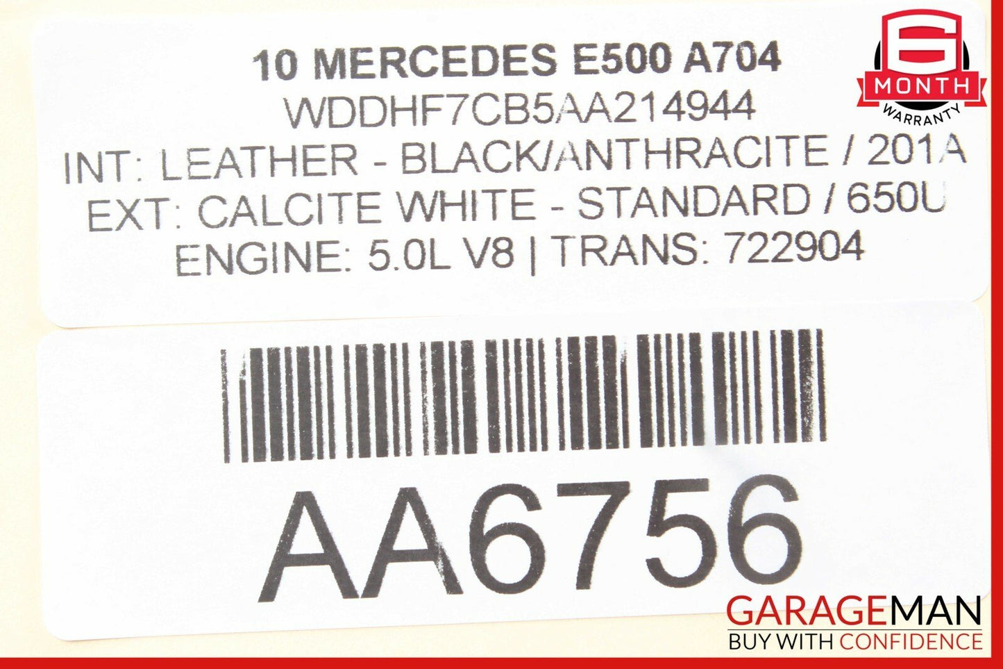 10-16 Mercedes W212 E500 Rear Right / Left Side Suspension Lower Control Arm