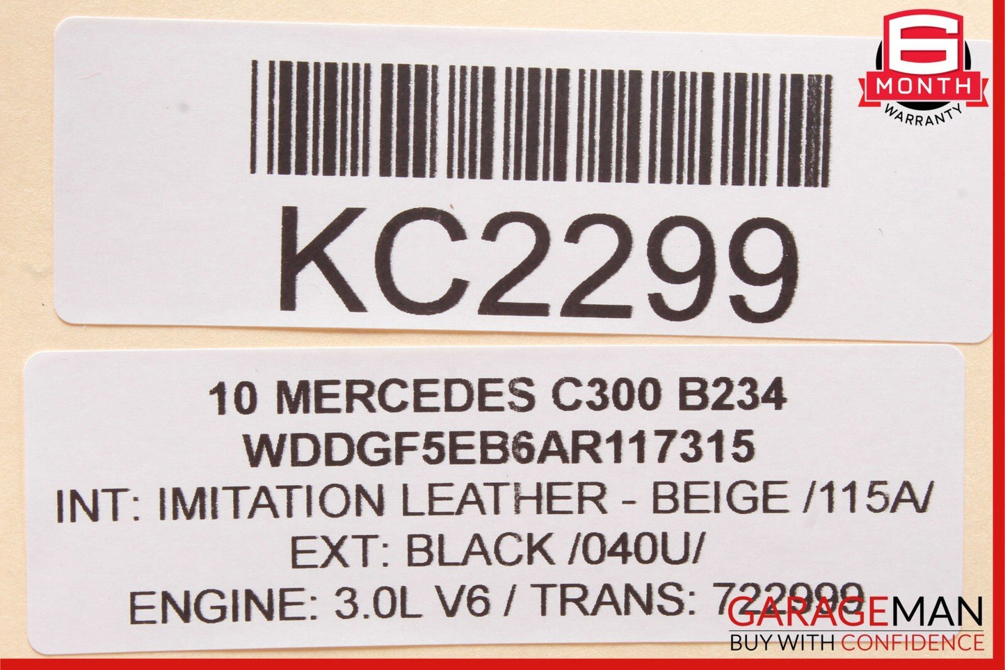 08-11 Mercedes W204 C300 C250 Front Left Driver Side Exterior Door Handle Black
