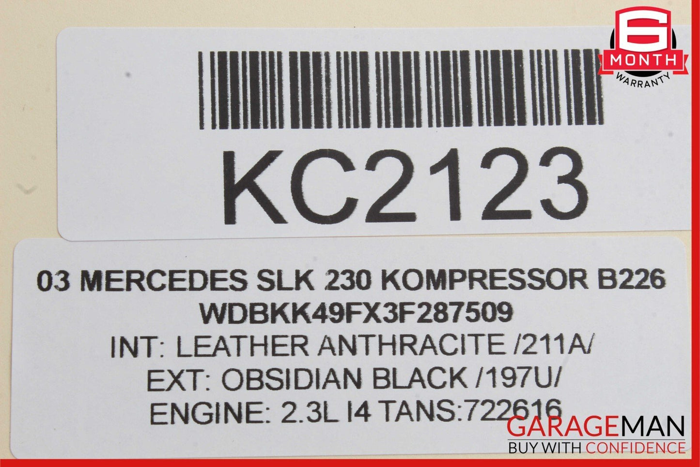 97-04 Mercedes R170 SLK230 CLK320 Front Right Passenger Side Upper Control Arm