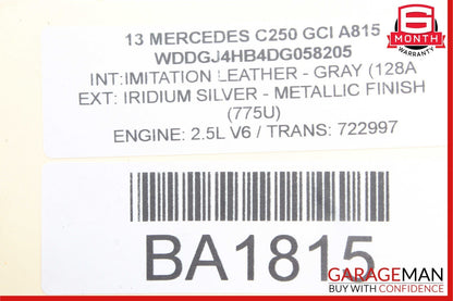 08-14 Mercedes W204 C280 C250 Front Left Side RWD Suspension Upper Control Arm