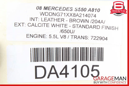 07-13 Mercedes W221 S550 CL550 Engine Cooling Fan Motor Assembly 2215000993 OEM