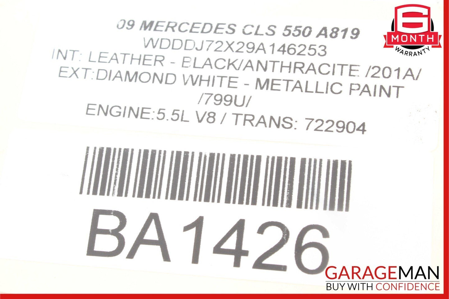 06-11 Mercedes W219 CLS500 Front Right Keyless Go Door Lock Latch Actuator OEM