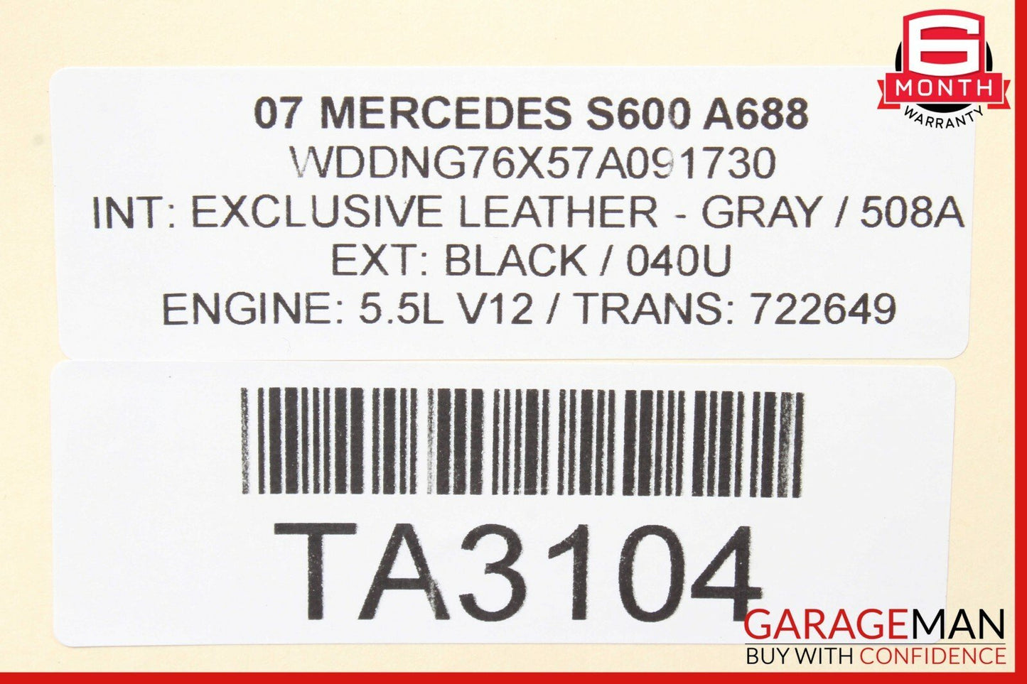 07-10 Mercedes W216 CL600 S600 Exhaust Muffler Mufflers Tips Set of 2 Pc OEM