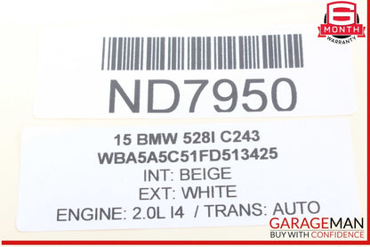 11-16 BMW 528i 535i 550i F10 Panoramic Sun Roof Sunroof Moon Roof Motor OEM
