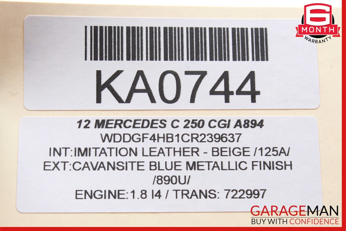 08-14 Mercedes W204 C250 C300 Front Right Passenger Side Door Controller Module
