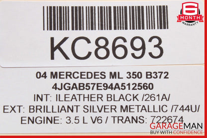 98-05 Mercedes W163 ML320 ML350 ML55 AMG Rear Left Side Exterior Door Handle