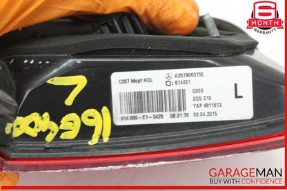 14-17 Mercedes W207 E400 E350 Rear Left Driver Side Inner Tail Light Lamp OEM