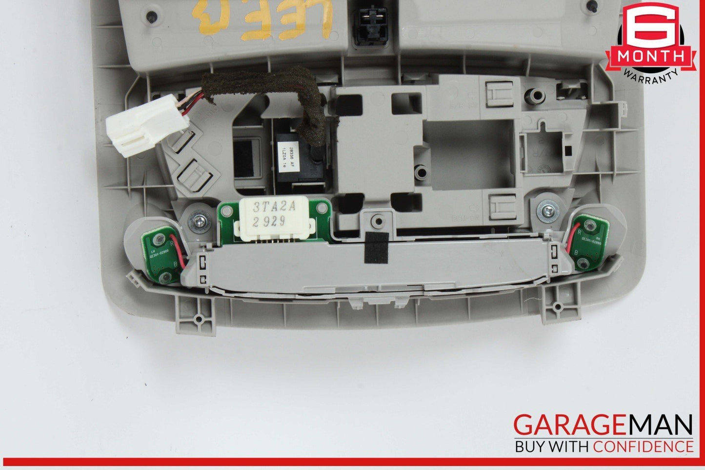 13-17 Nissan Leaf Front Upper Overhead Interior Dome Light Lamp Gray OEM