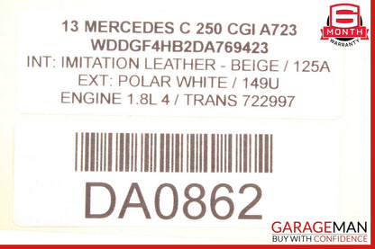 08-16 Mercedes W204 C250 E350 C300 Coolant Reservoir Overflow Expansion Tank OEM