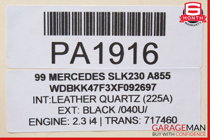 98-04 Mercedes R170 SLK230 Rear Left Driver Side Window Shelf Dash Speaker OEM